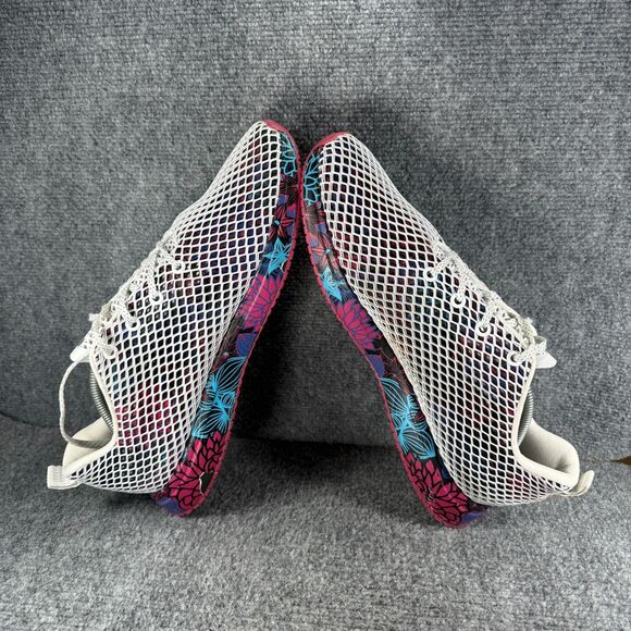 Nobull Mesh Runner Mens 12 Shoes White Floral Succulent Running Training Sneaker - Picture 6 of 11